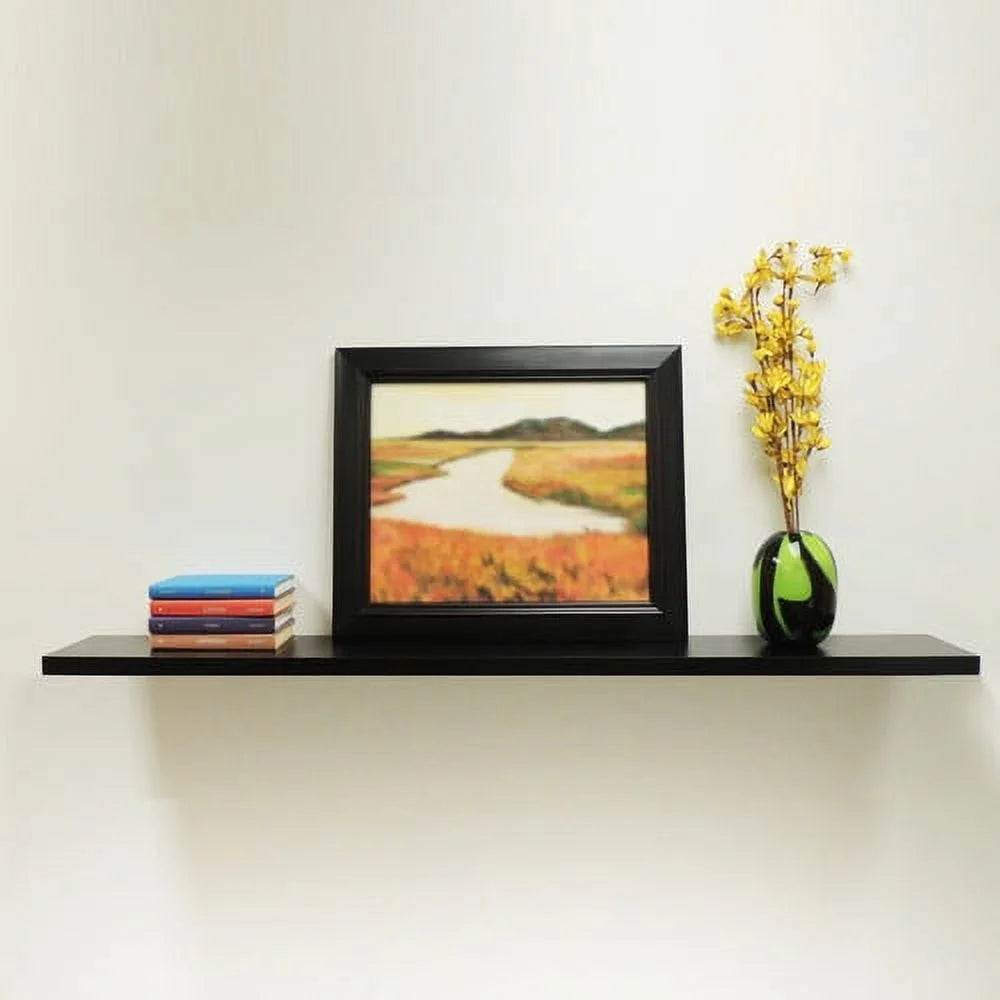 Black Floating Wall Shelf F611