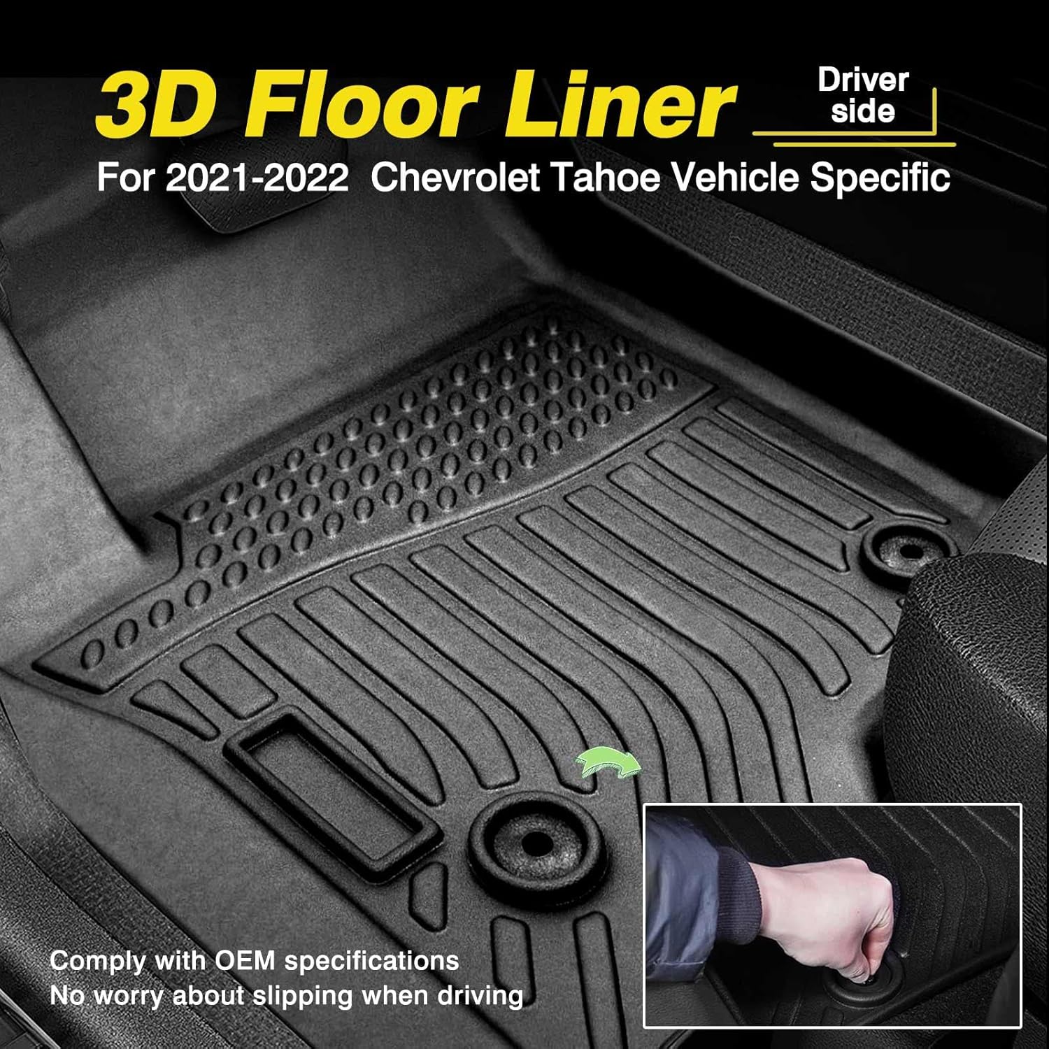 All Weather Floor Liner 2 Row Heavy Duty Pack of 2 G4423