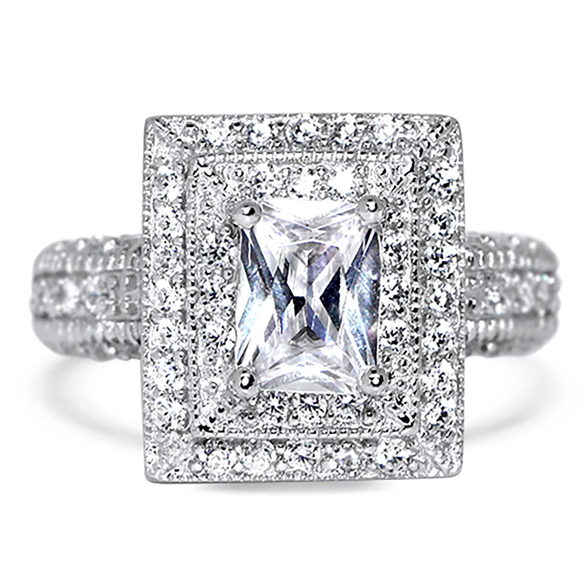 Simulated Diamond Engagement Ring Size 7 U383