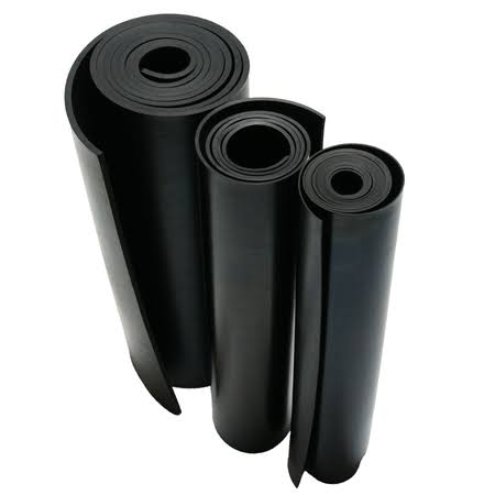 3/4 in. Thick x 6 in. Width x 6 in. Length Black Rubber Sheet (3-Pack) I8744