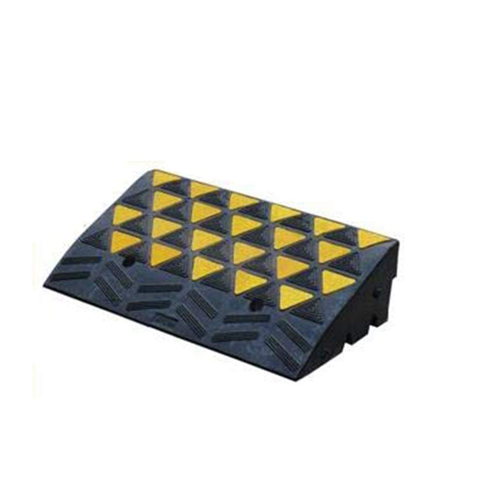 Rubber Curb Ramp 6 inch High 23.6 Wide Heavy Duty Single Ramp M2476
