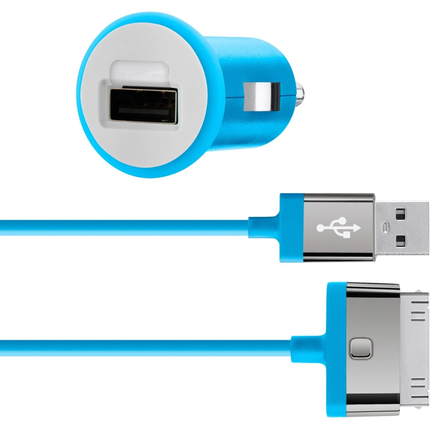 Car Charger with 30-Pin ChargeSync Cable J1169