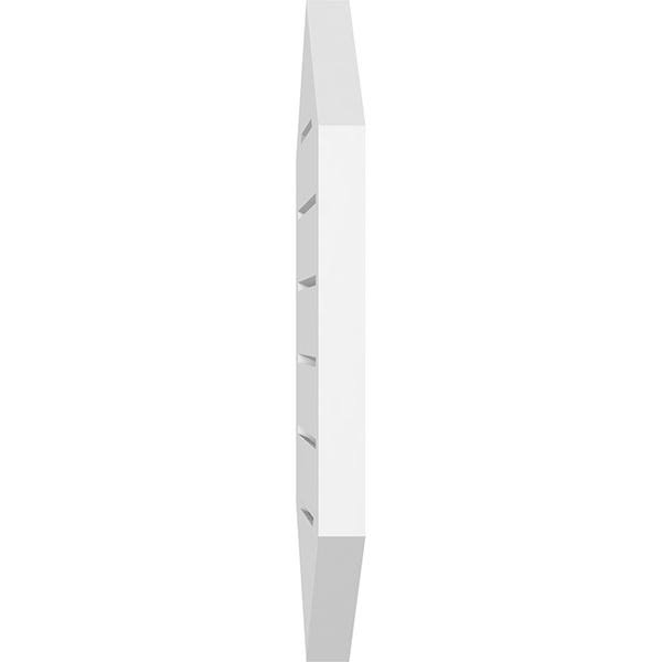 40x22W x 20x22H Vertical Peaked Surface Mount PVC Gable Vent 4/12 Pitch G2899
