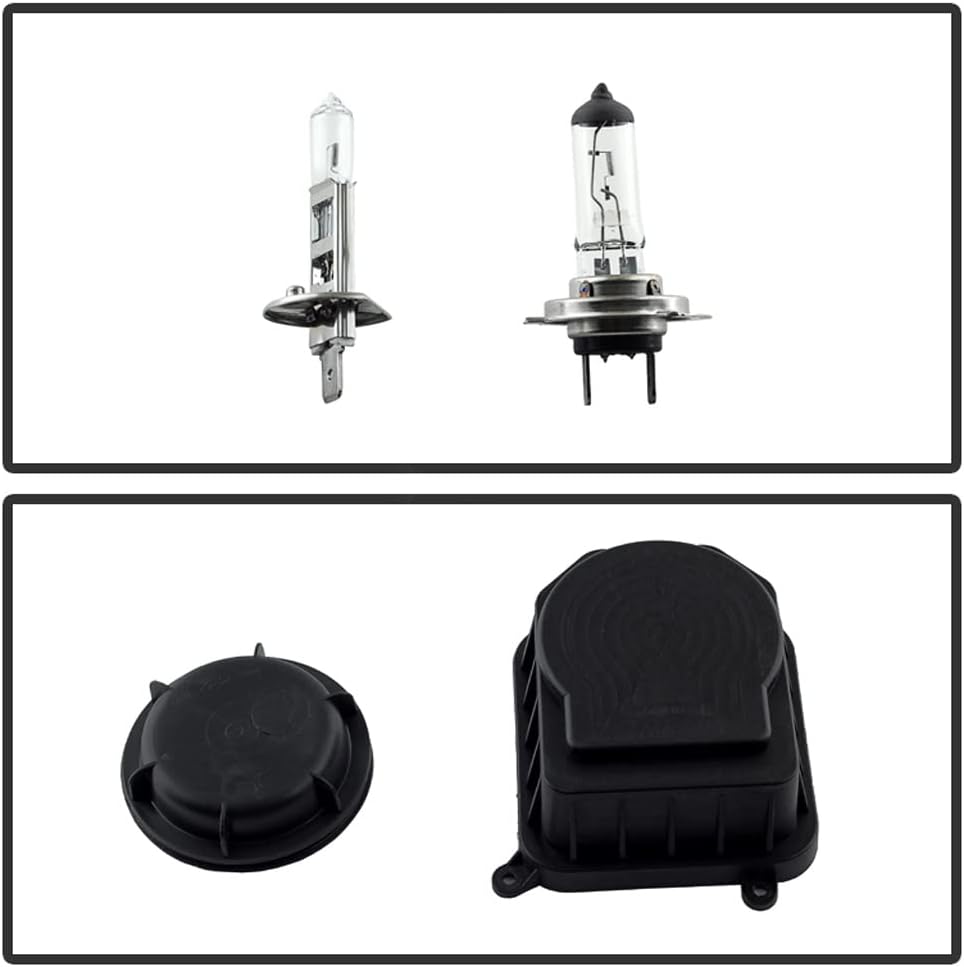 Black SMD LED Halo Projector Headlights I268449