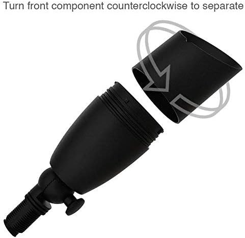 Black Aluminum Low Voltage Landscape Spot Light with Ground Spike, 6-Pack X67543
