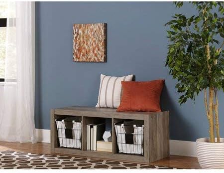 White 4-Cube Storage Cabinet Bookshelf S845528