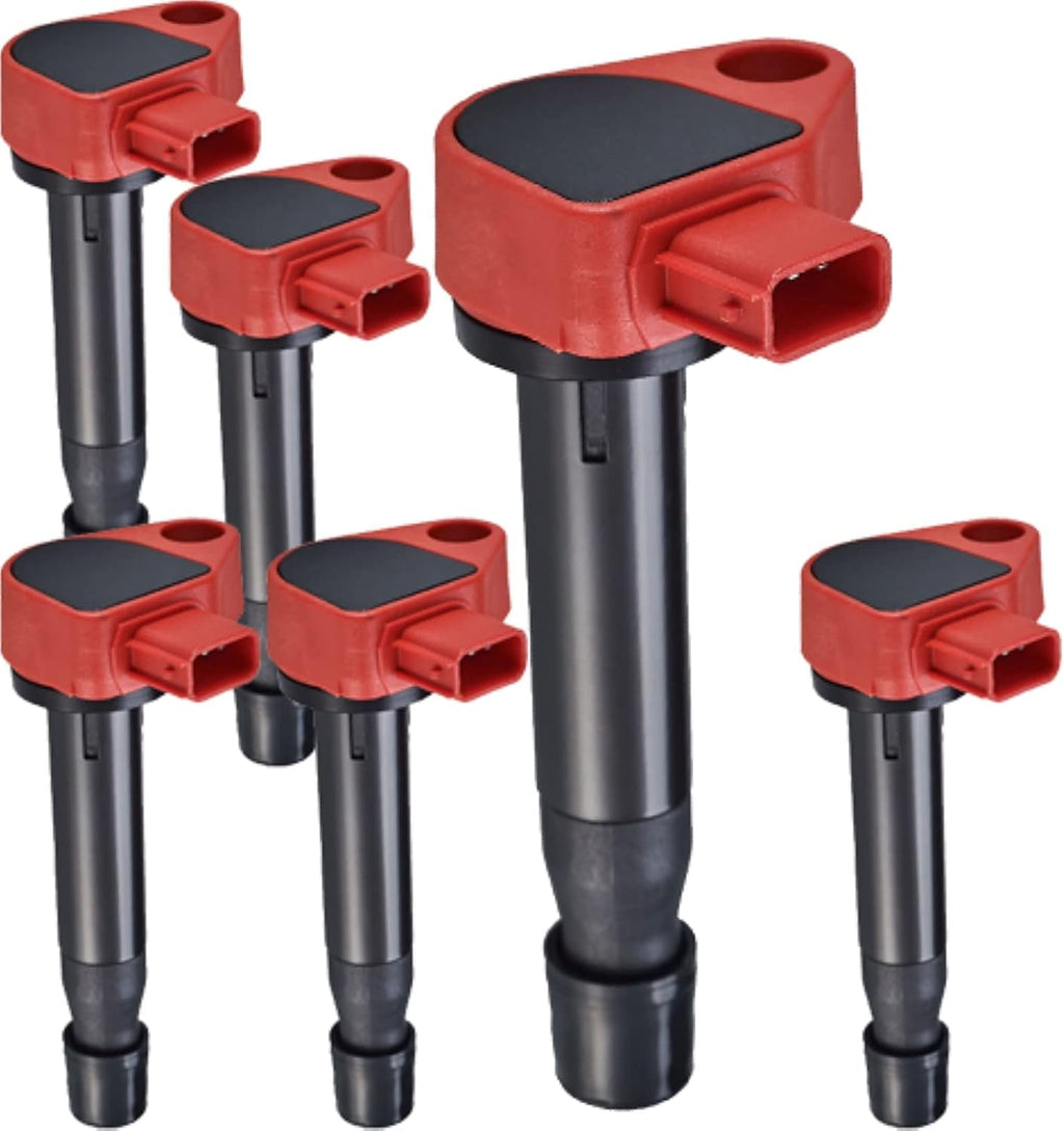 6pcs Ignition Coil Pack for Honda Saturn Acura Odyssey Pilot Ridgeline Accord V6 3.0L 3.2L 3.5L 3.7L 1999-2008 C355919
