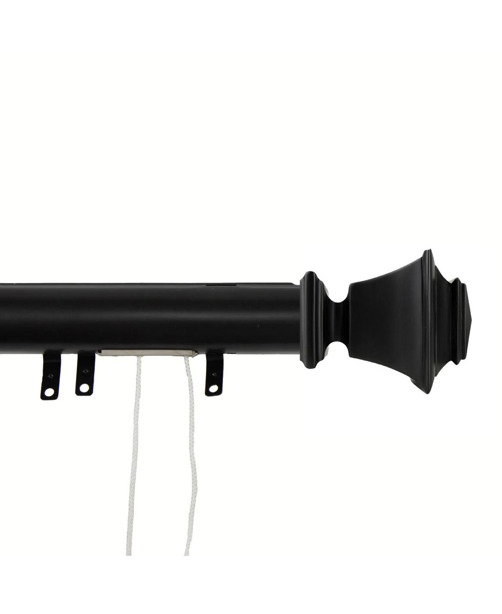 Satin Nickel Decorative Traverse Rod with Sliders D125725