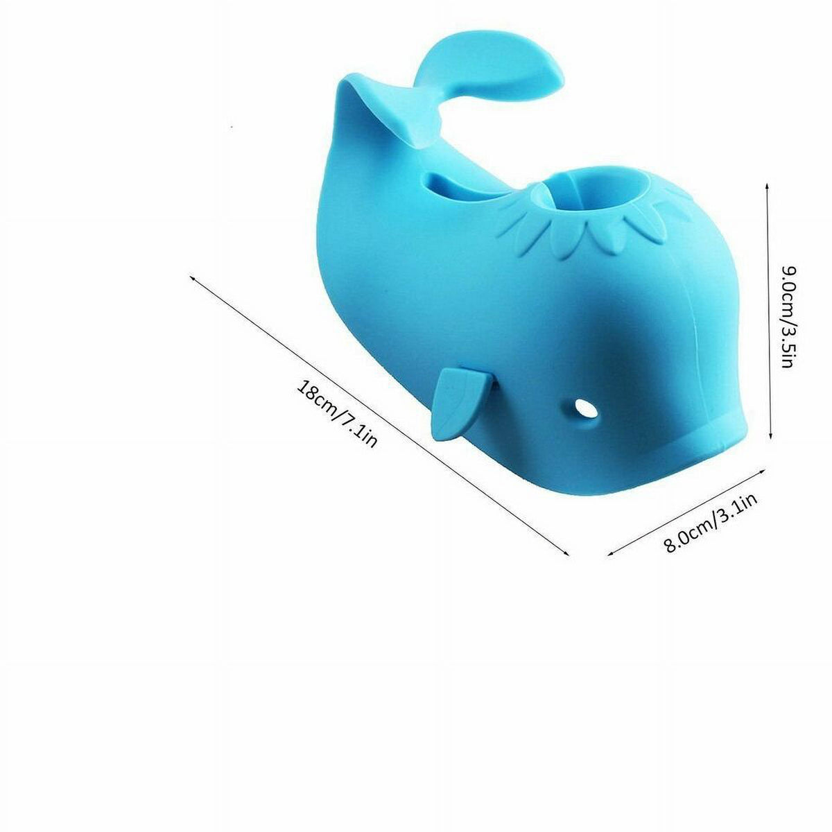 Blue Silicone Bathtub Faucet Cover Q349624