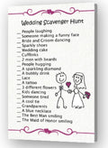 Wedding Scavenger Hunt for Kids (25 sheets) P7530