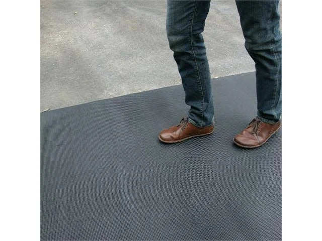 Black Traction Rubber Runner Mat O931