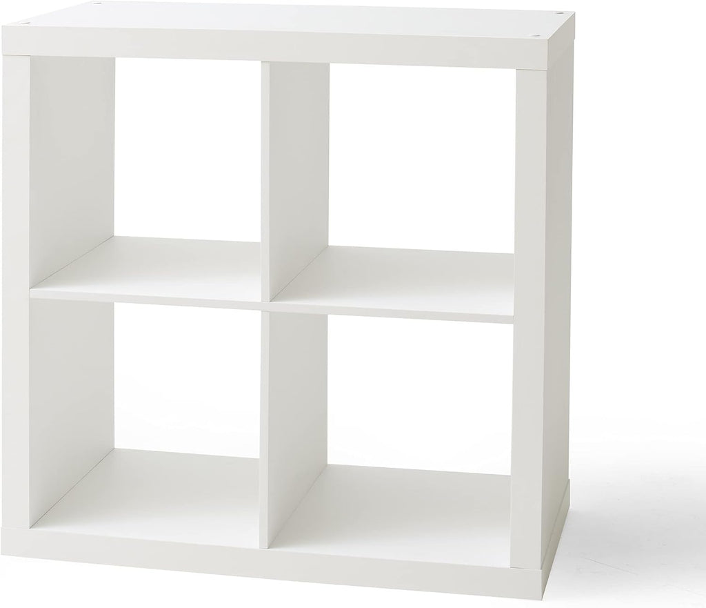 White 4-Cube Storage Cabinet Bookshelf S845528