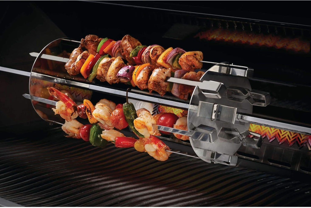 Stainless Steel Kebab Wheel BBQ Rotisserie Accessory, Pack of 2 L906