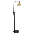 Adjustable Height Reading Lamp with Glass Shade S431430