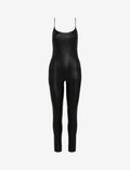 Faux Leather Cami Cat Suit V712