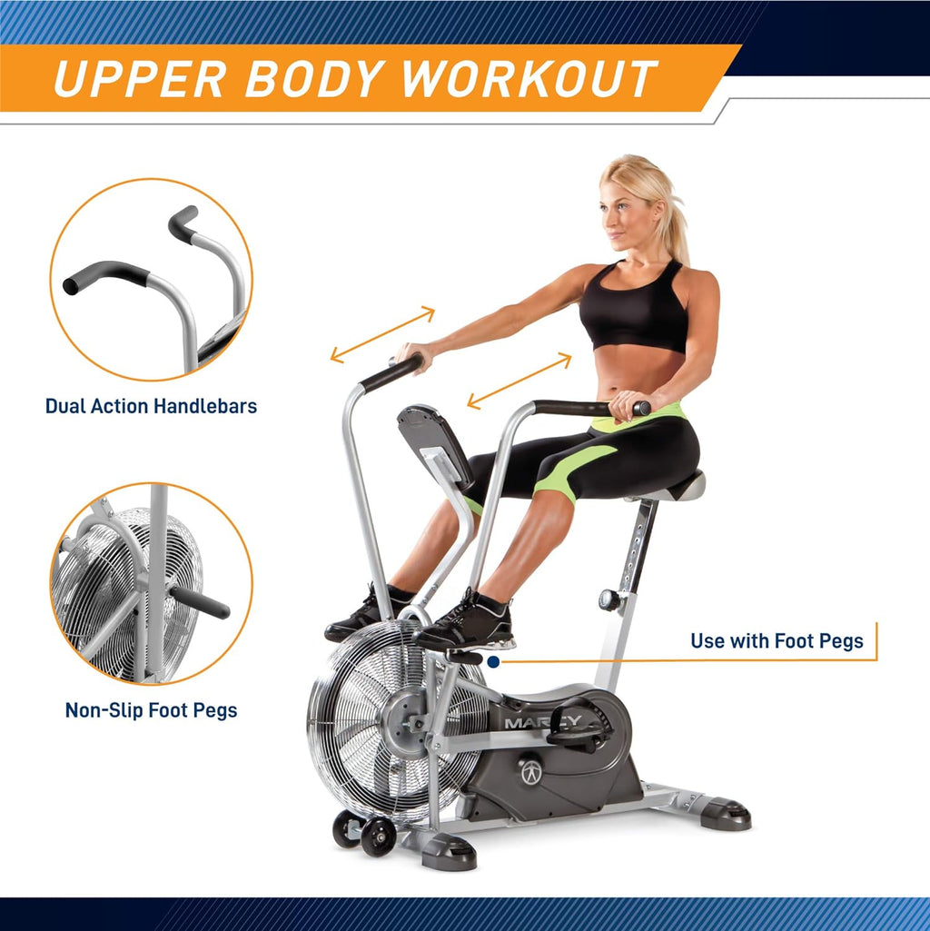 Black Exercise Upright Fan Bike K6802