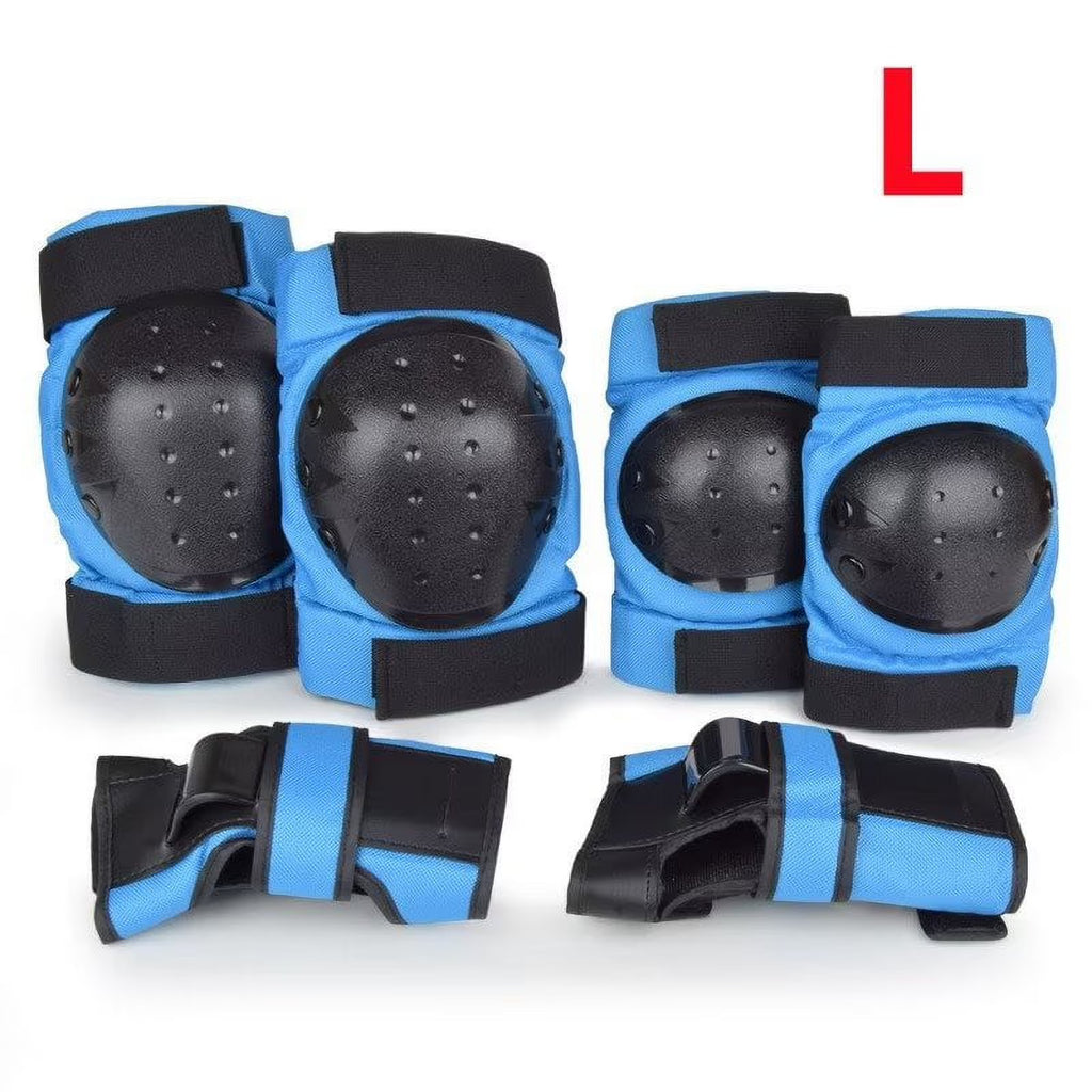 Blue Knee Pads for Skateboard Roller Skating Bicycle Scooter F4319
