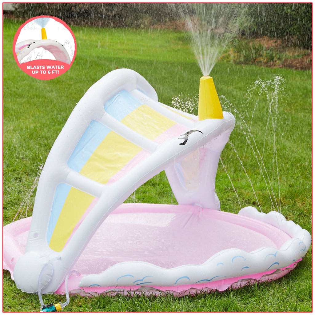 Rainbow Unicorn Sprinkler and Splash Pad 5.5' O101