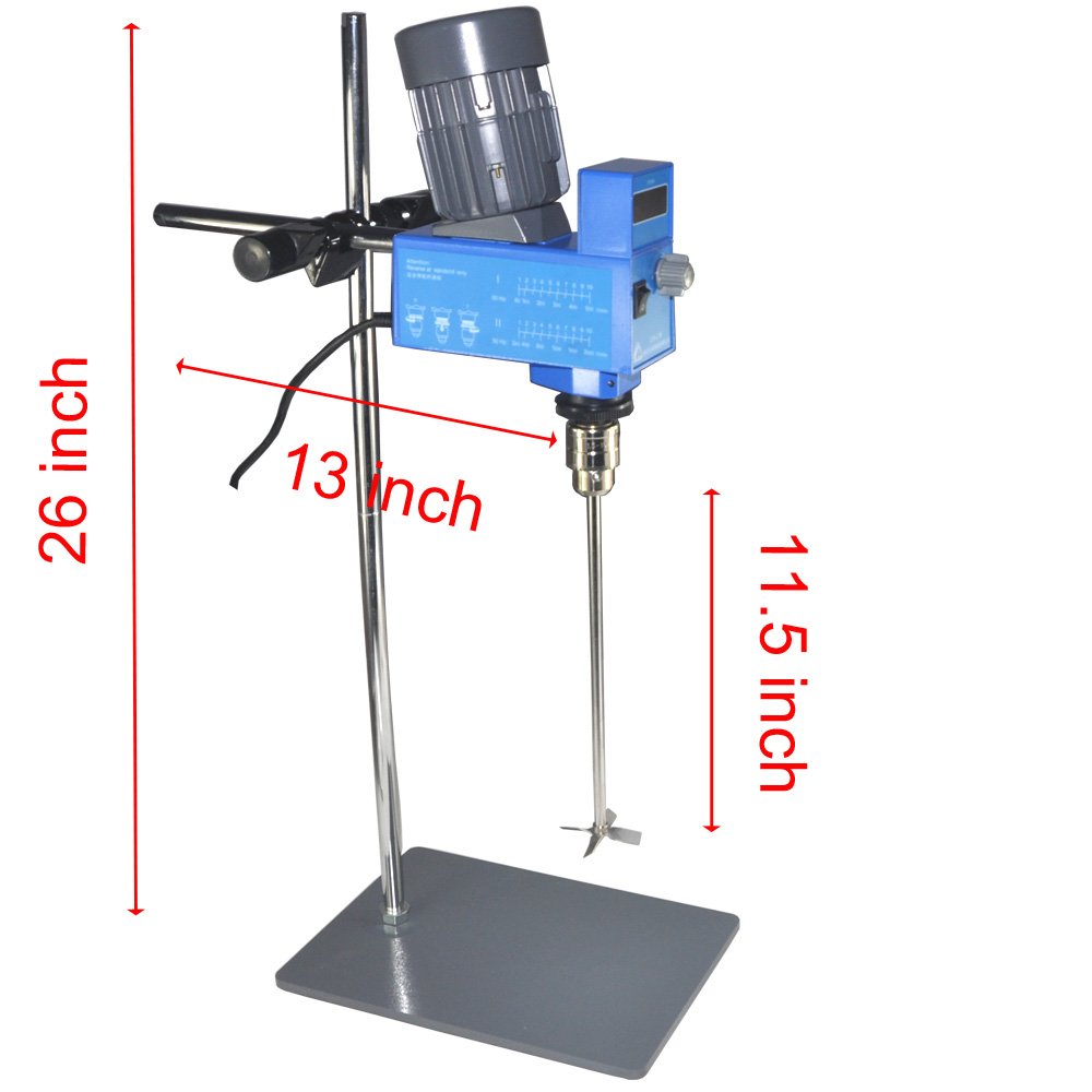 20L Electric Overhead Stirrer Mixer 2000RPM Digital Lab Mixer N567254
