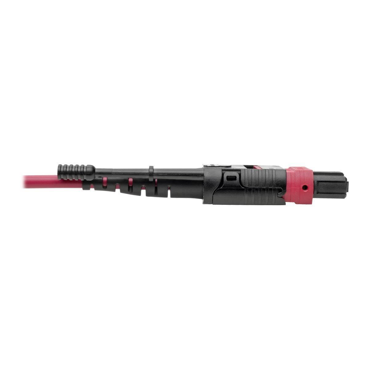OM4 Fiber Optic Patch Cable 10 ft Magenta S696936