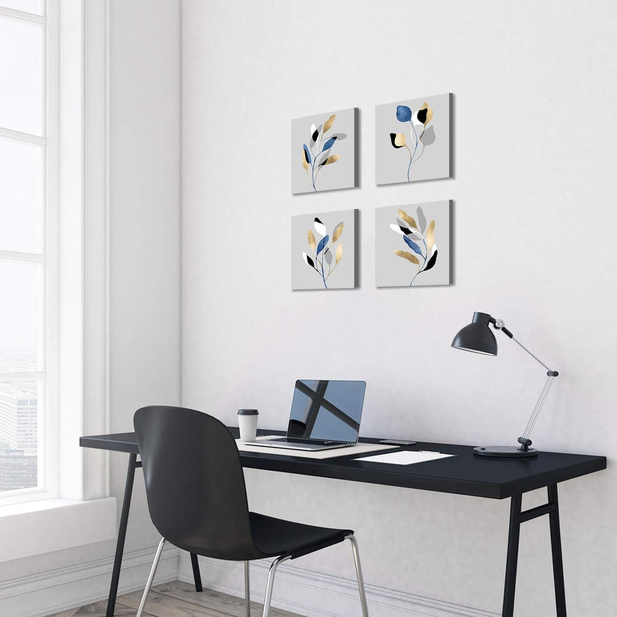 12W x 12H x 4 PCS Canvas Wall Art X760901