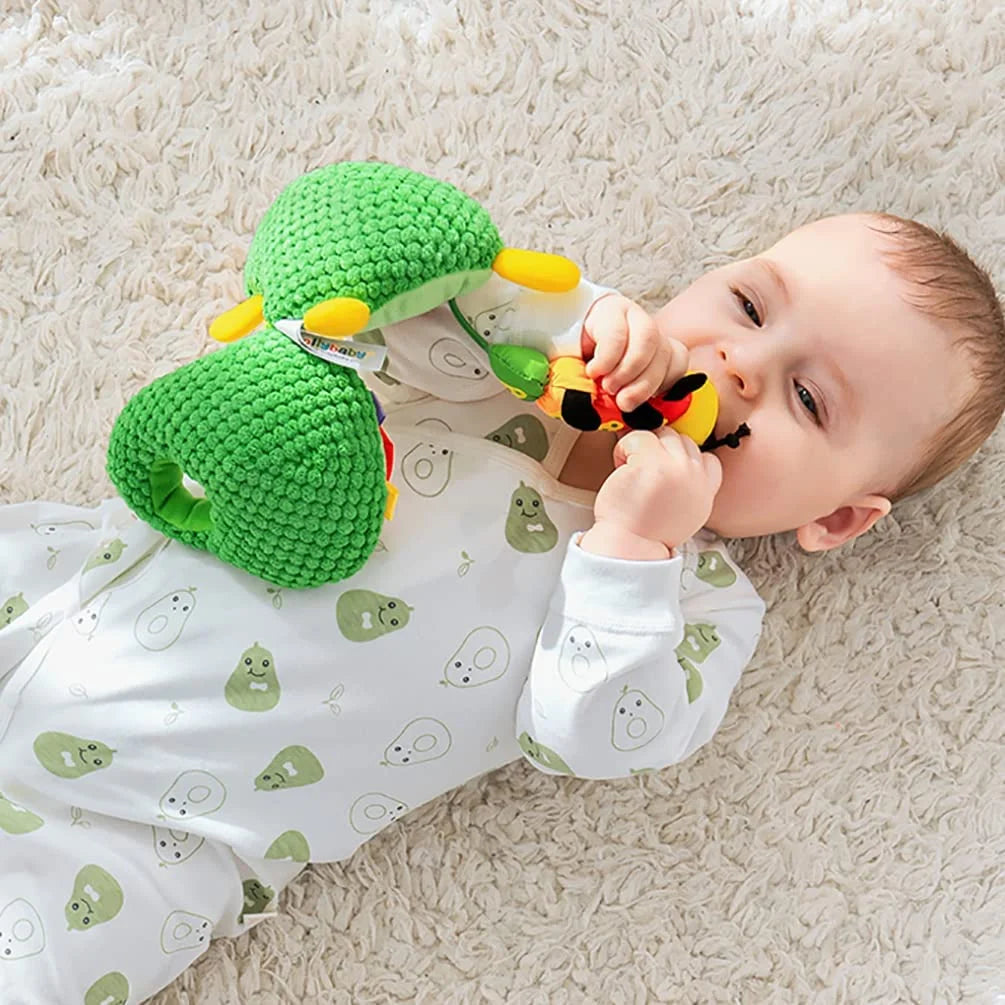 Clip on Stroller Toy with Mirror, Plush Avocado Toy Z439431
