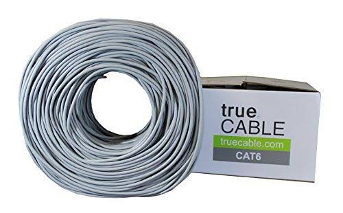 Cat6 Shielded Riser 1000ft Gray 23AWG Solid Bare Copper Bulk Ethernet Cable R85103