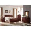 Cherry 4-Piece Sleigh Bedroom Set (Twin) J514494