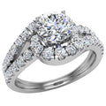 14K White Gold Diamond Ring 1.25 CT H18090