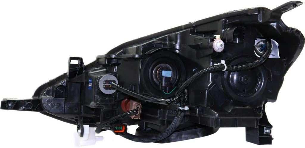 Passenger Side Black Trim Headlight for Nissan Sentra 2016 2017 2018 T601671
