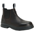 Black Coffee Leather Chelsea Boots C320981