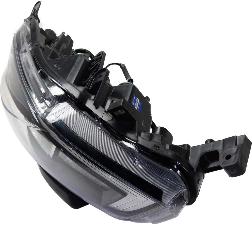Passenger Side Black Trim Headlight for Nissan Sentra 2016 2017 2018 T601671