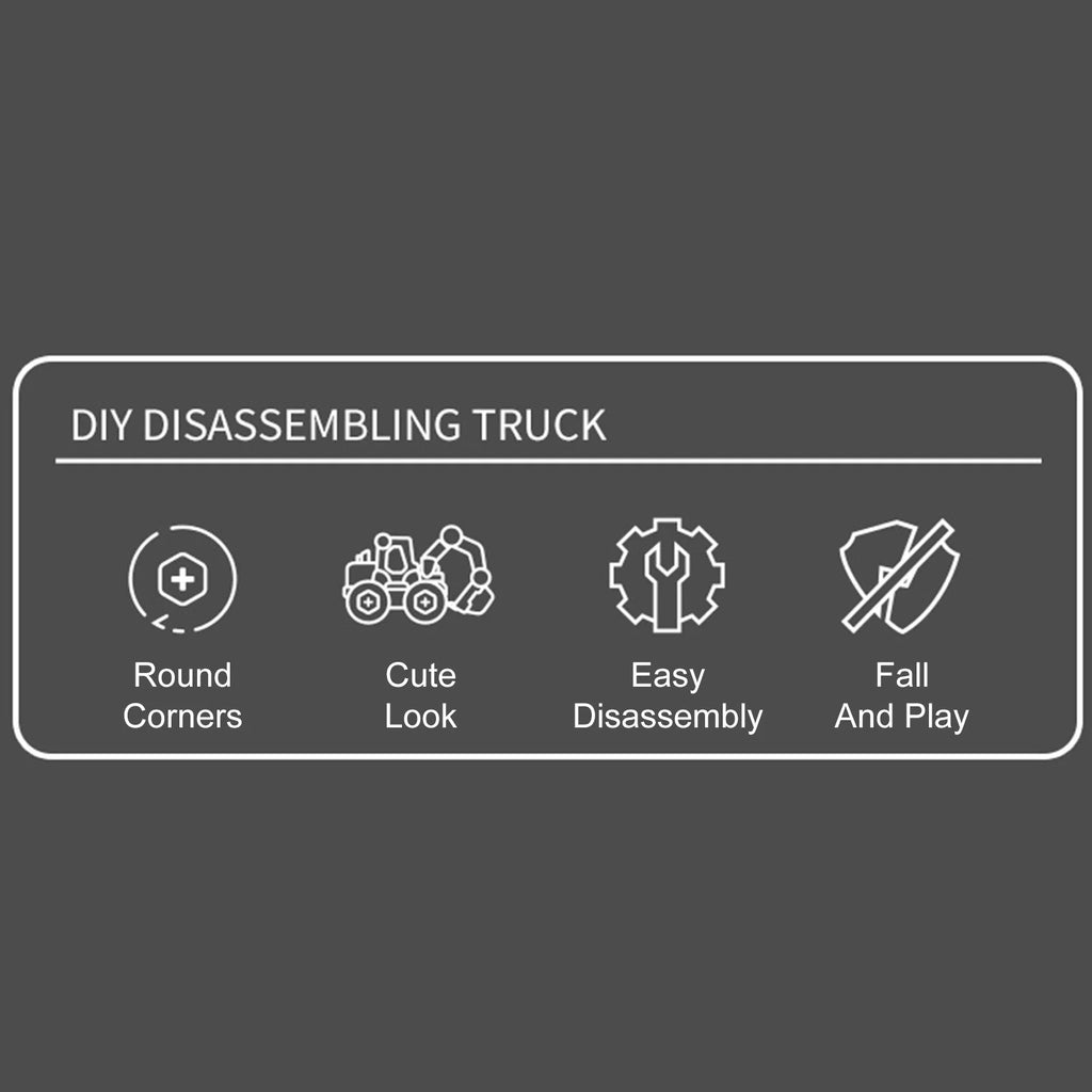 DIY Nut Building Construction Toy Excavator W5054