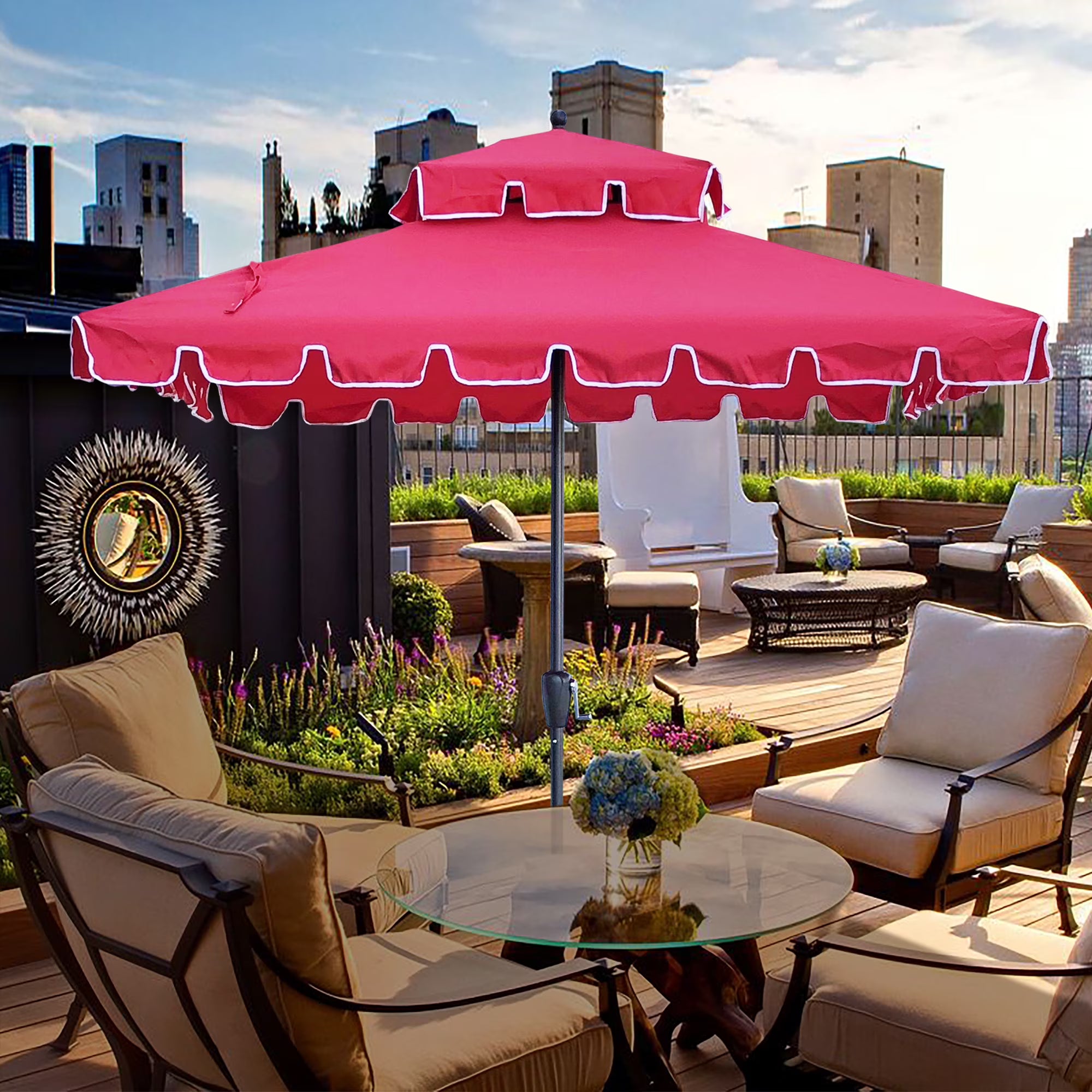 7' Square Beach Umbrella P58151