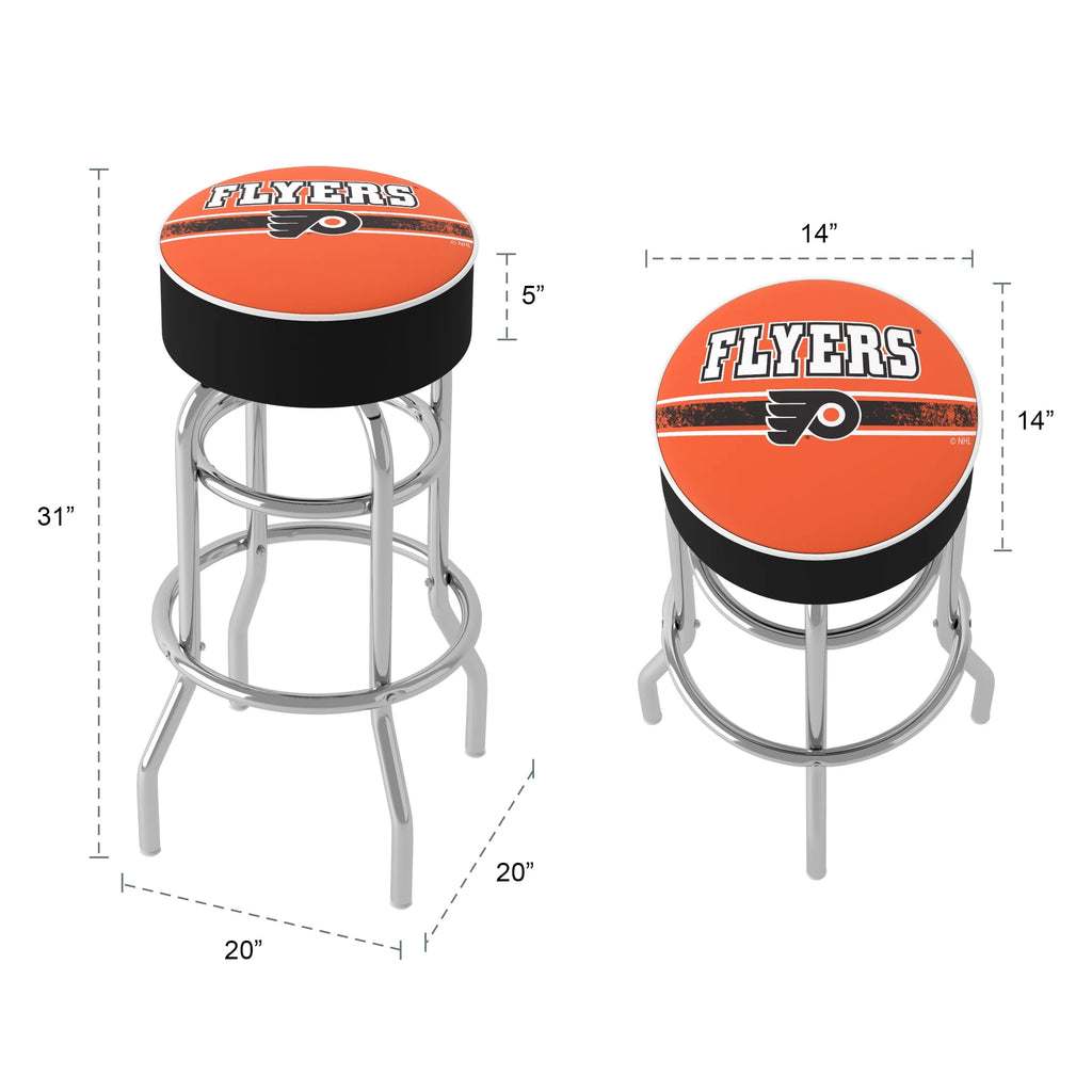 Philadelphia Flyers Logo Bar Stool with Padded Seat U240