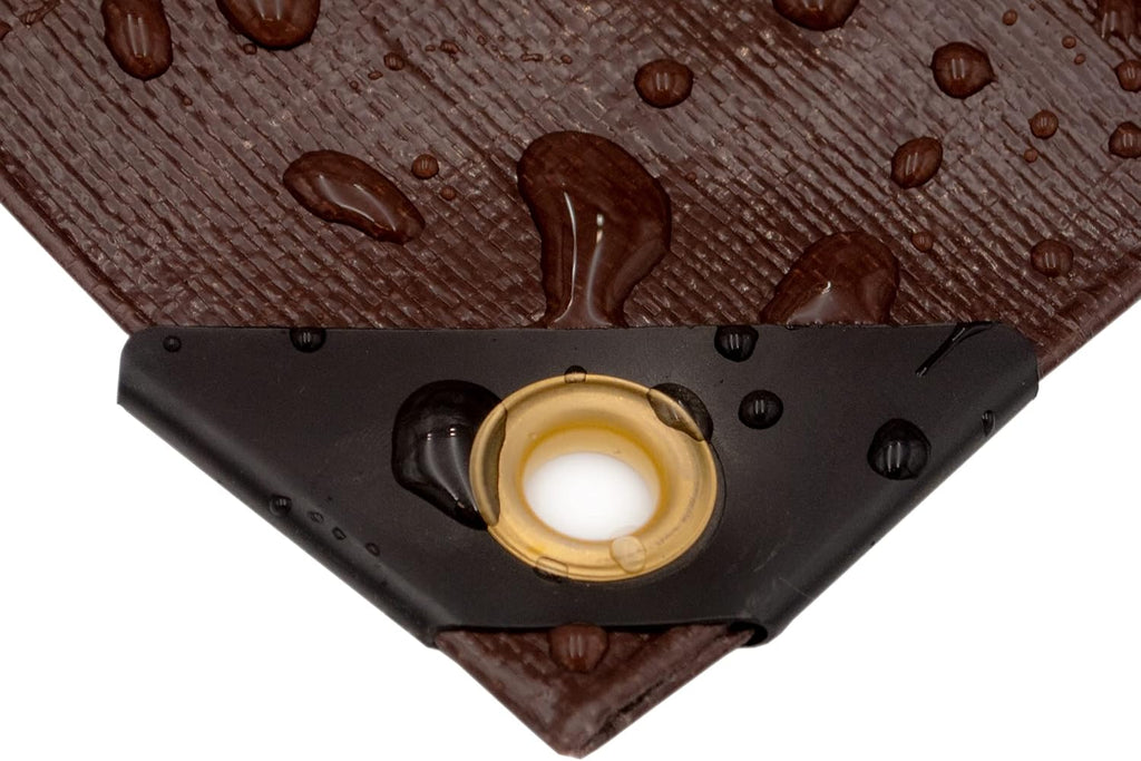 Brown 8 Oz. Heavy Duty Tarps Pack of 2 F978453