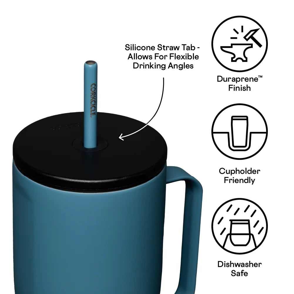 Storm Stainless Steel 30 oz Tumbler with Handle and Straw X429965