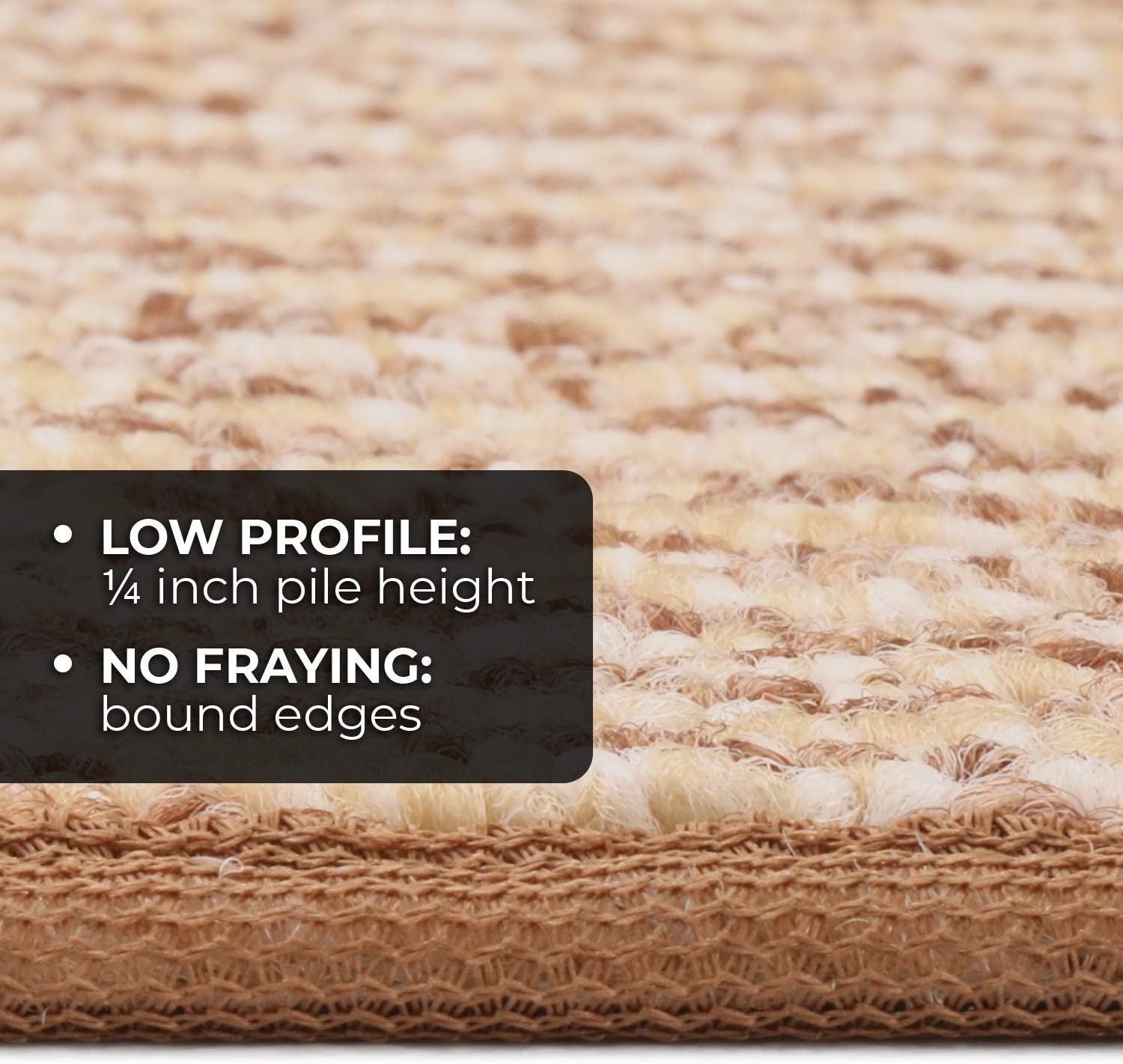 Skid-Resistant Carpet Runner - Praline Brown - 20 Feet X 27 Inches A6630