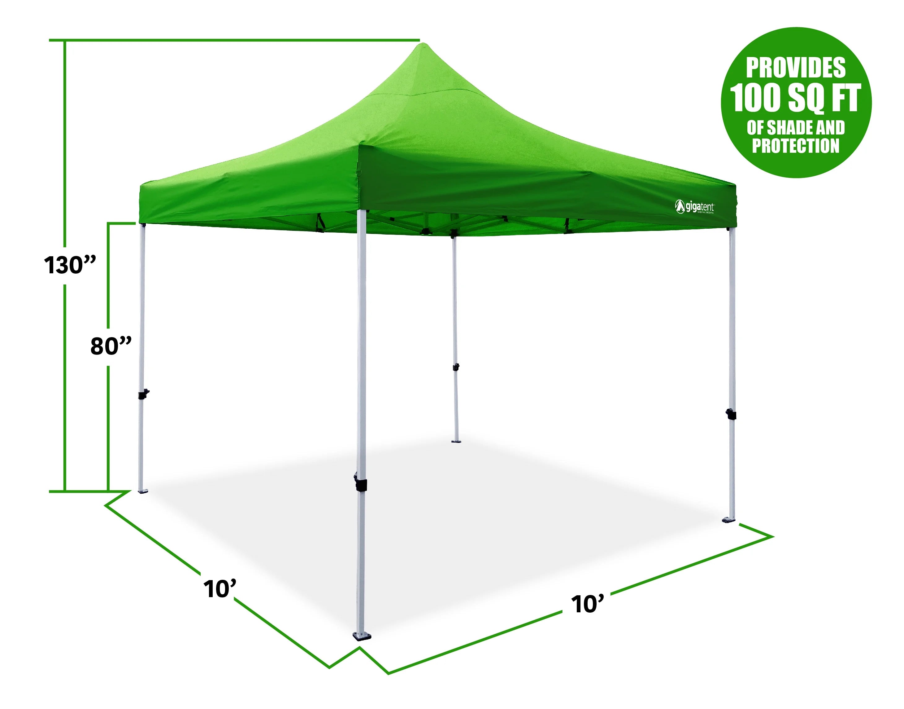 Green Pop Up Canopy 10 ft. x 10 ft. T950
