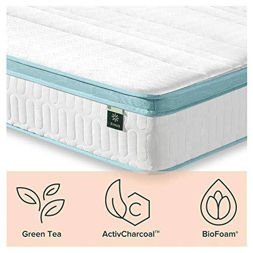 King Mint Green Memory Foam Hybrid Spring Mattress U77759