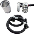 Oil Catch Can Kit with Aluminum Fittings and Braided Hoses B653211