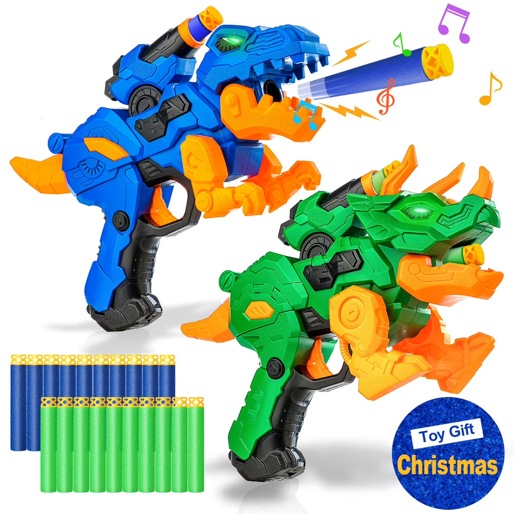 2 Pack Dinosaur Blasters Guns Toys X74276
