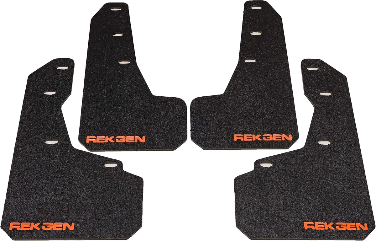 Red Mud Flaps with Mounting Hardware T147