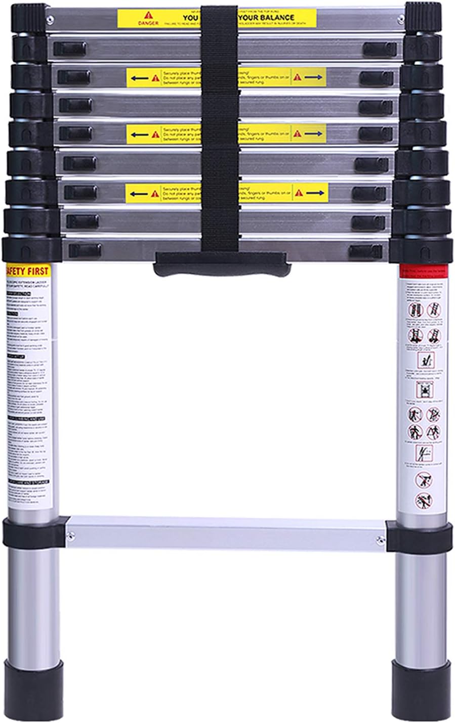 9.5FT Aluminum Telescoping Ladder V3477