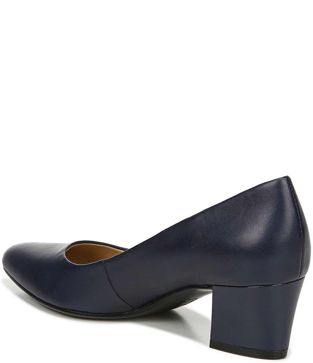 Navy Leather Pumps D52951