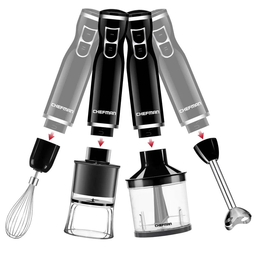 6-in-1 Electric Spiralizer & Immersion Blender, Black P898030