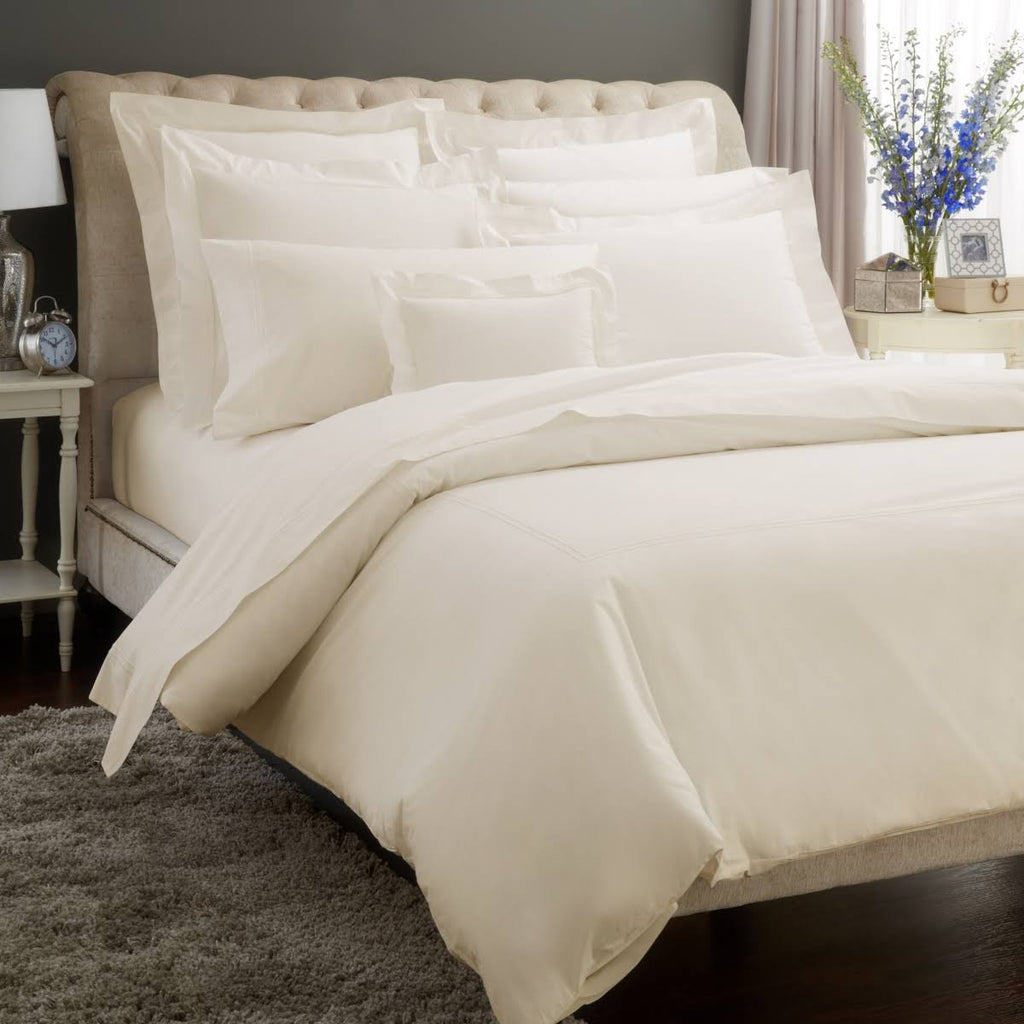 Full/Queen White/Aqua Duvet Cover A3400