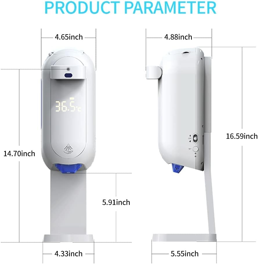 Automatic Soap Dispenser with Stand and Touchless Thermometer G78781
