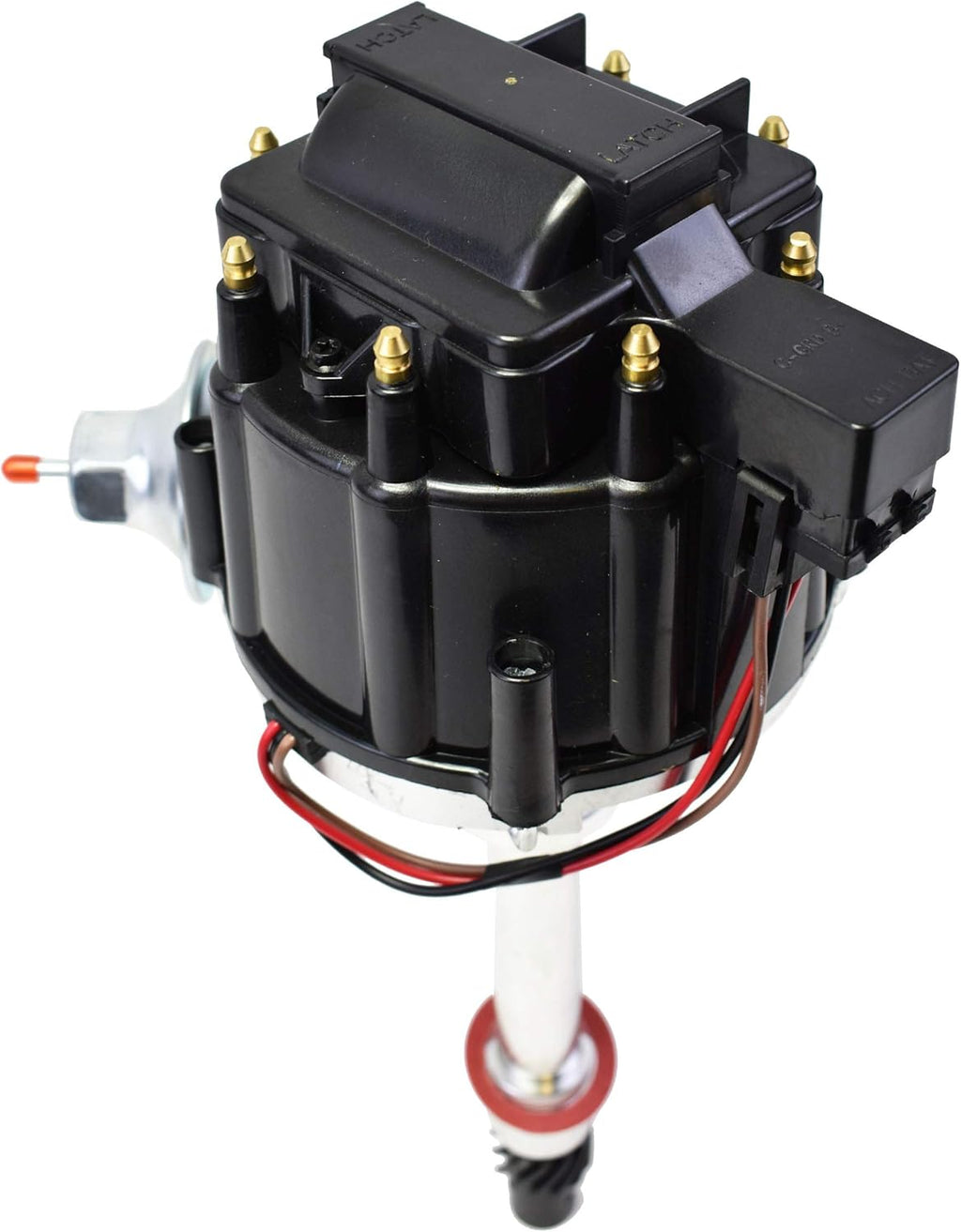 HEI Distributor Black Cap with Spark Plug Wires Set Pigtail Harness Complete Kit T3349
