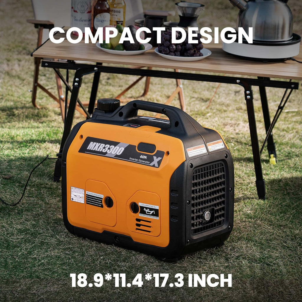 Portable Inverter Generator 3000W/3300W Gas Powered Quiet EPA Compliant E107906